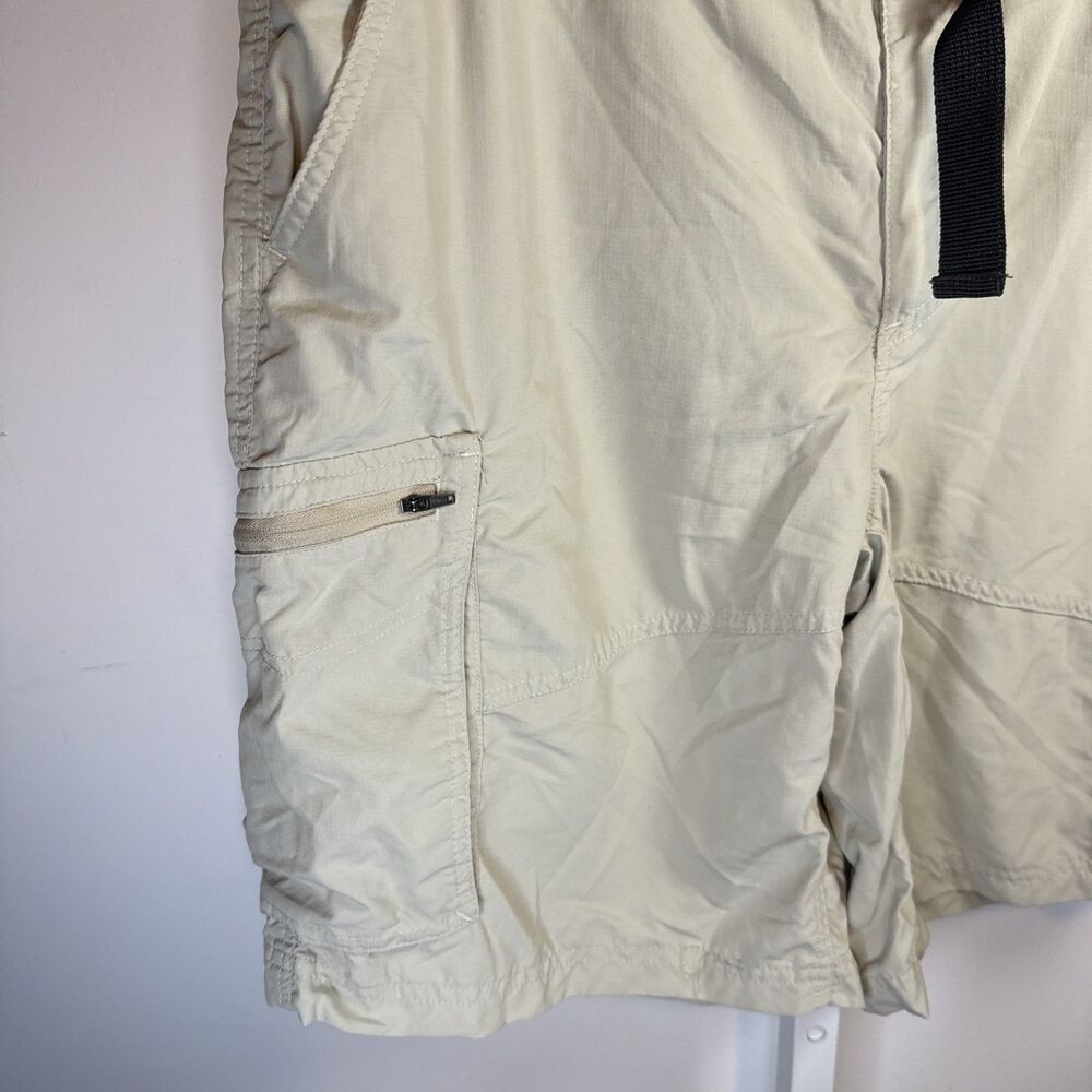 Columbia Men's Tan Cargo Shorts Omni Shade Sun Protection Size 36W 10L Belted - Picture 2 of 5